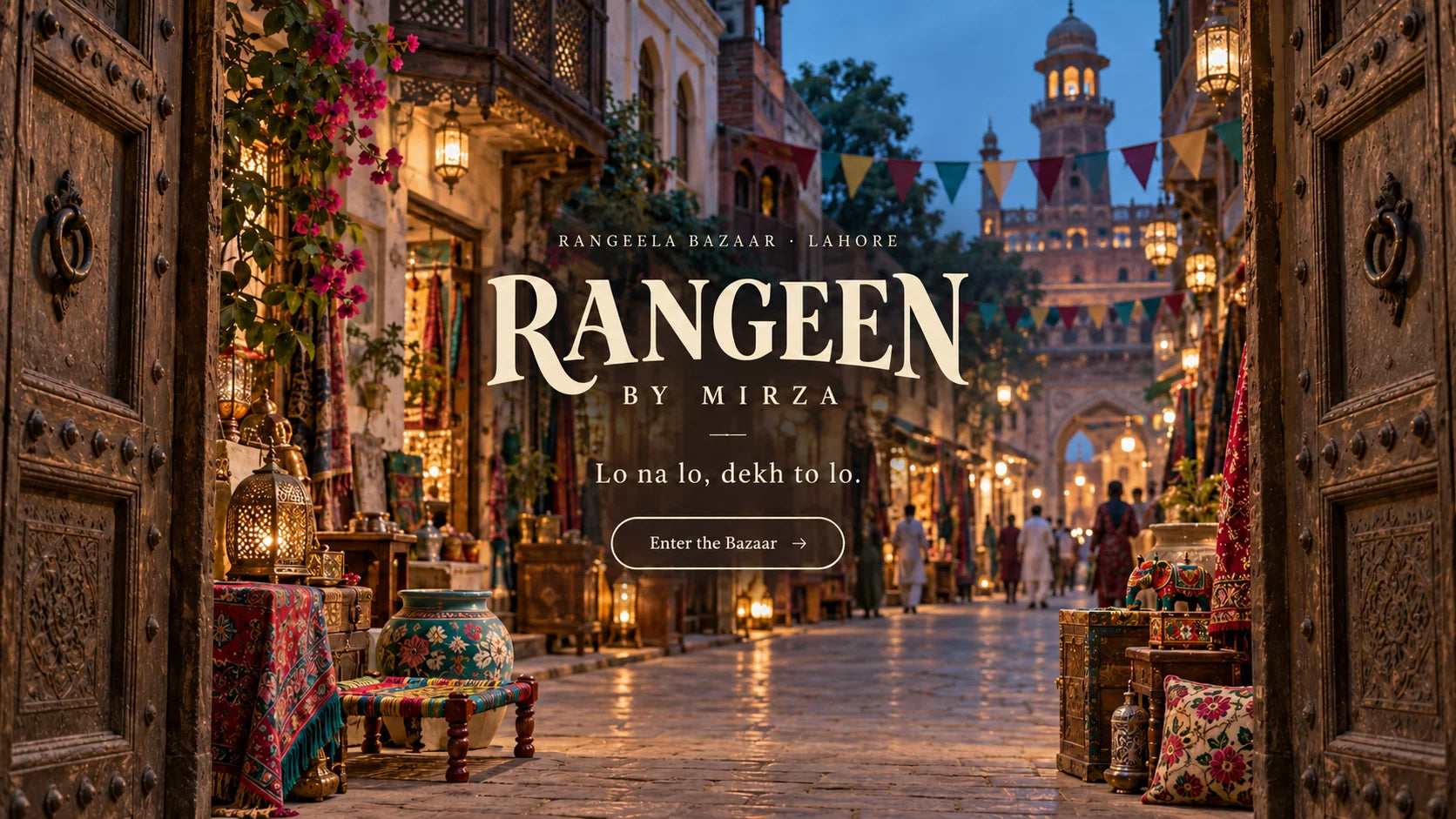 Rangeela Bazaar, Lahore. Rangeen by Mirza. Lo na lo, dekh to lo.