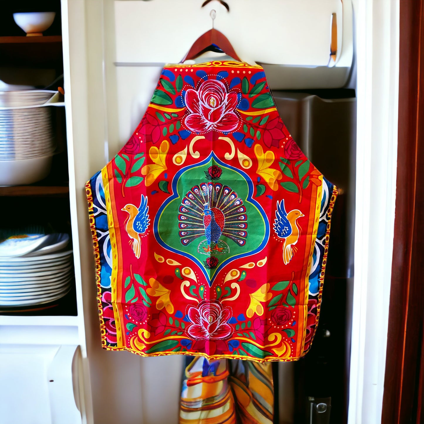 Peacock design Apron